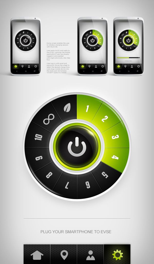 Greenlots app UI | Designer: Higher