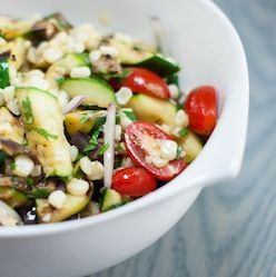 Grilled Eggplant & Zucchini Salad – #Zucchini recipe