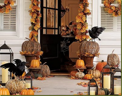 Halloween Pumpkin Porch