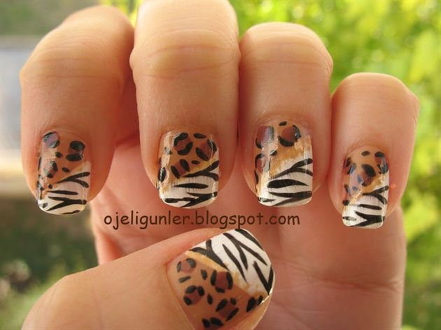 Hand painted cheetah prints – Nail Art Gallery by NAILS Magazine