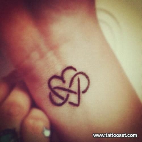 Heart and infinity tattoo