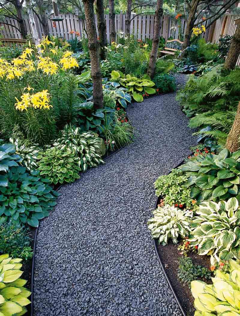 Hosta & fern path