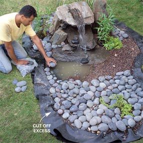 How to build a pondless "disappearing" garden fountain.