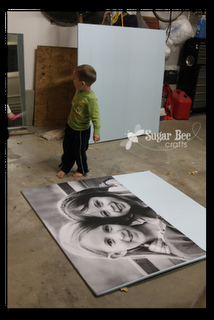 How to make a GIANT picture that costs $13. Pin now, read later.