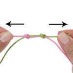 How to make an adjustable knot (for bracelets, necklaces, etc)