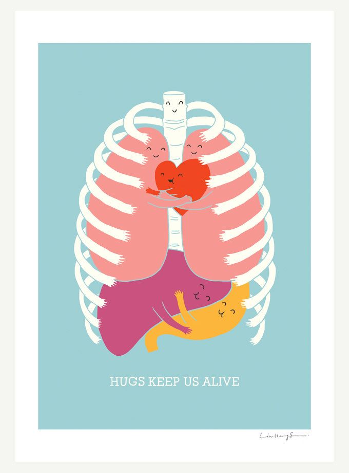 Hugs Keep Us Alive – Print. $30.00, via Etsy.