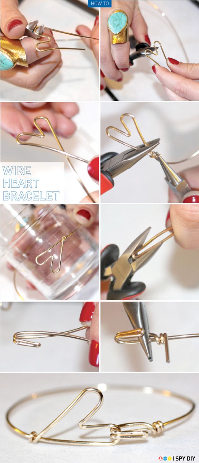 I Spy DIY: [My DIY] Heart Bracelet