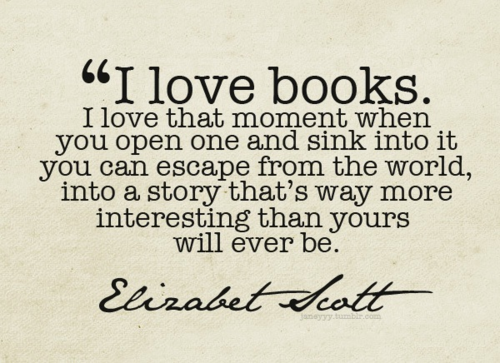 I love books