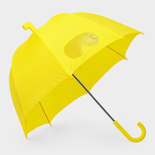 I love the little eye hole/ goggles on this umbrella so useful!:)