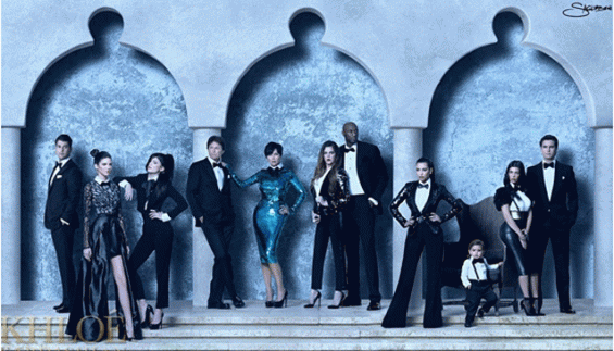 Kardashian Christmas Cards Through the Years, From Hell's Angels to Teenage