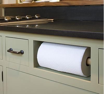 Kitchen: Built-In Paper Towel Holder : Remodelista