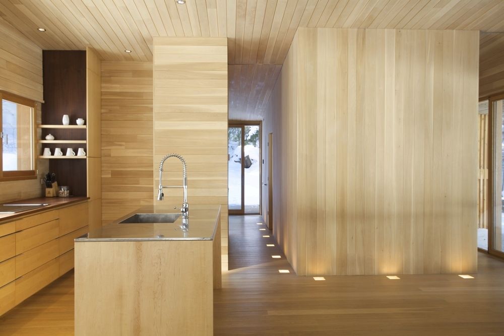 La Luge  |YH2 Architecture | #canada #wood #cabin #kitchen #architecture