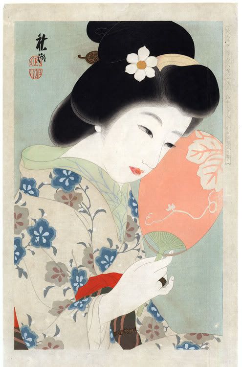 Ladies with Fan Japanese Ukiyo-e Prints ~ Blog of an Art Admirer