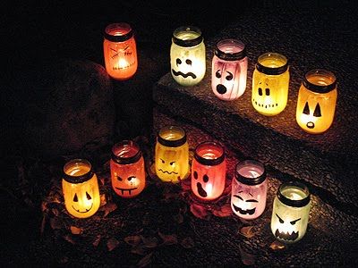 Lead Trick or Treater's to your door with these Halloween Luminaries.. Paint