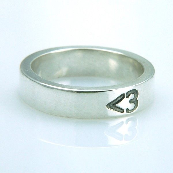 Less Than Three Heart Ring by MetalSmitten