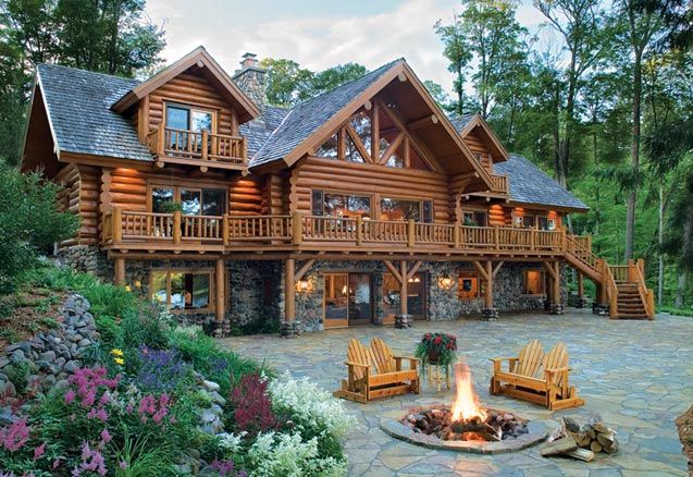 Log cabins houses