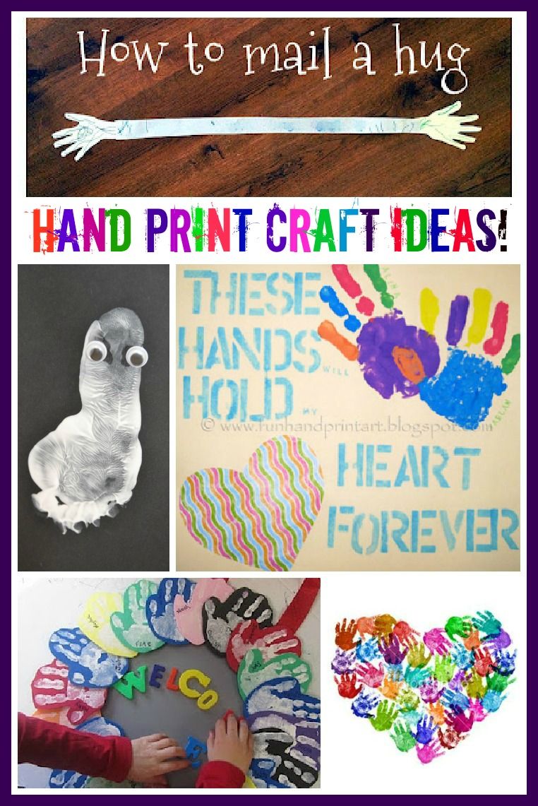 Lots of hand print art and craft ideas!