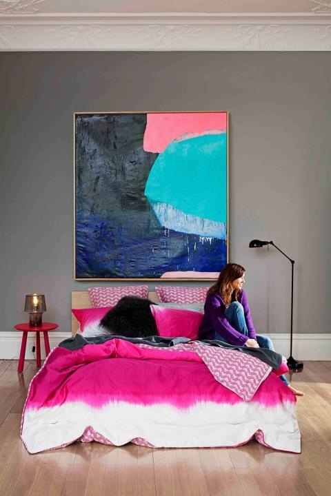 Love the colour from this bedroom – it's from the cover of the latest Real L