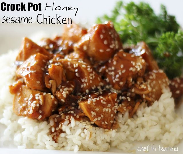 Love this!!! Crock Pot Honey Sesame Chicken