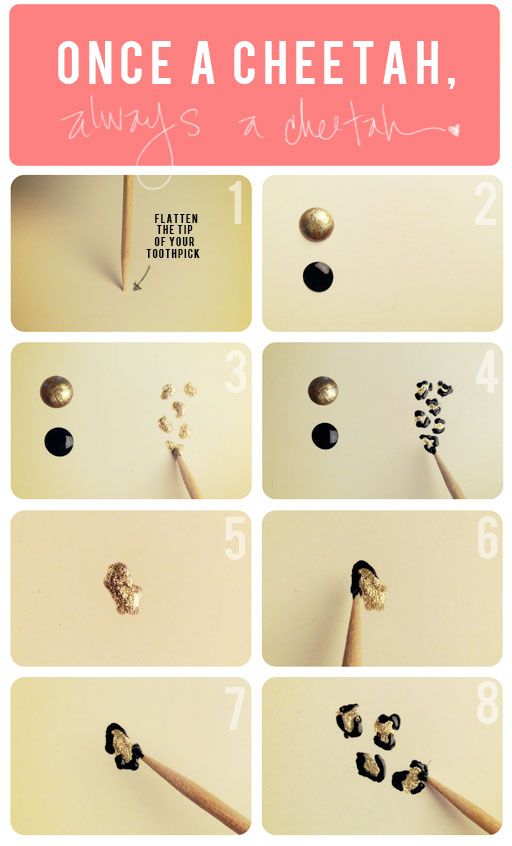 MANI MONDAY… how to do cheetah spots for your nails.