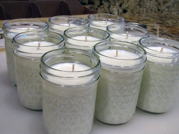 Make your own 50-hour candles for less than 2 dollars a piece. you can even add
