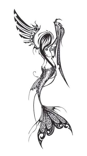 Mermaid Angel Fairy Tattoo