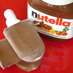 Mix 1 cup of milk and 1/3 cup of Nutella to make 6 homemade Fudgesicles    Dear