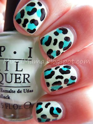 MixedMama: Funky Leopard Print Nails + Tutorial