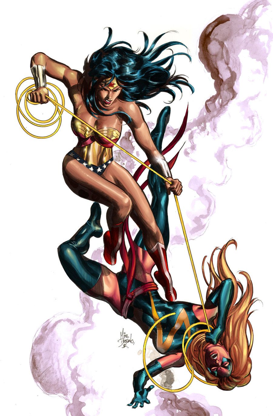 Ms. Marvel vs. Wonder Woman by ~VegasDay