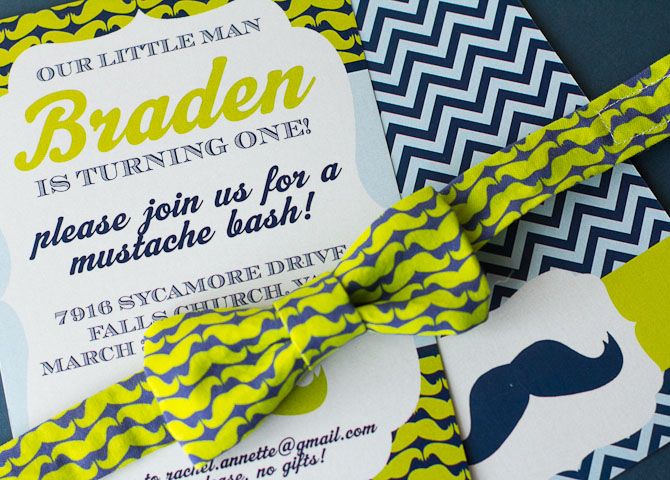 Mustache theme 1st Birthday!