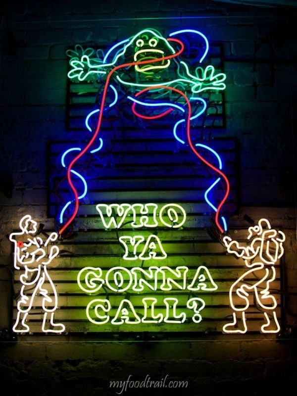 Neon Ghostbusters Sign