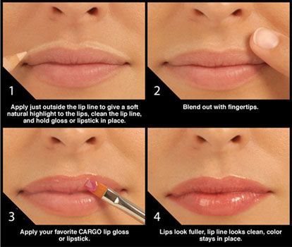 Never thought about doing this, but it definitely makes her lips look pretty!