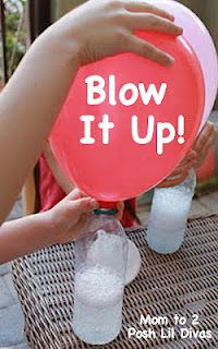 No helium needed to fill balloons for parties…..just vinegar and baking soda!