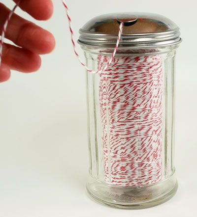 Now isn't that clever…sugar container to contain the twine…