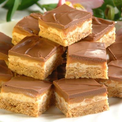 Nutty Nougat Caramel Bites – These 4 layer bars are always a huge hit but they a