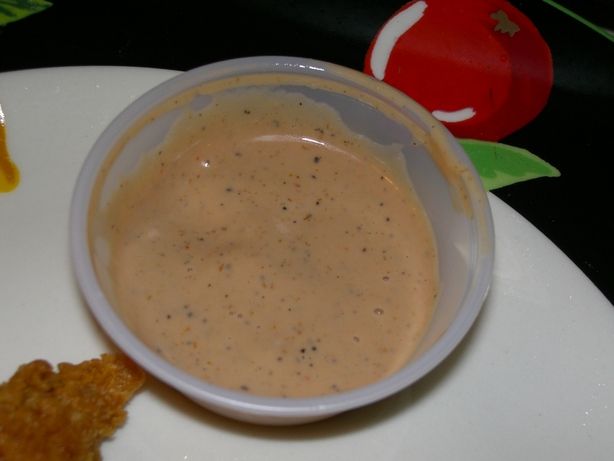 OMG…Cane's sauce recipe!  1⁄2 c mayonnaise, 1⁄4 c ketchup, 1&#