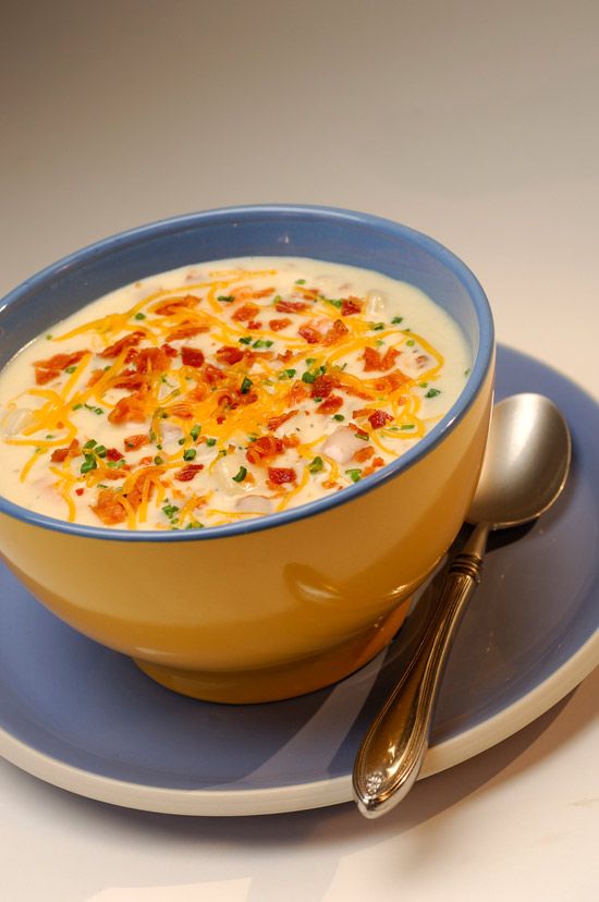 OMG! Disneyland's got the best Loaded Baked Potato Soup. Here's the reci