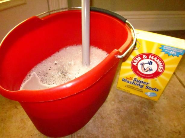 ONLY use this and it leaves floor spotless. (Heavy duty floor cleaner recipe:  &