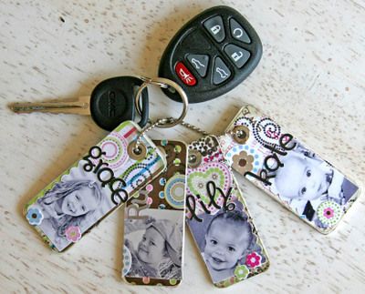 Old credit card, scrapbook paper, mod podge, and a picture of your choice.