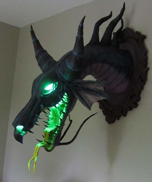 Paper Mache "Maleficent" Dragon…pure awesomeness!!