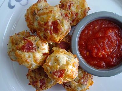 Pepperoni Pizza Puffs – only bake for 15min
