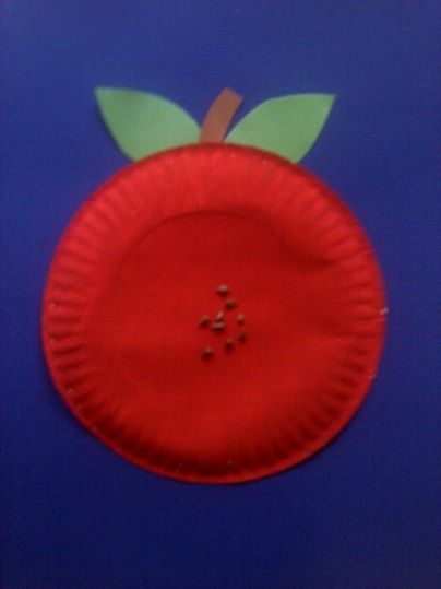 Preschool Crafts for Kids*: Easy Paper Plate Apple Craft