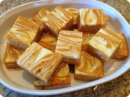 Pumpkin Cream Cheese Bars