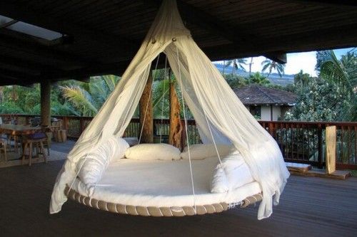 Re-used trampoline! I WANT THIS