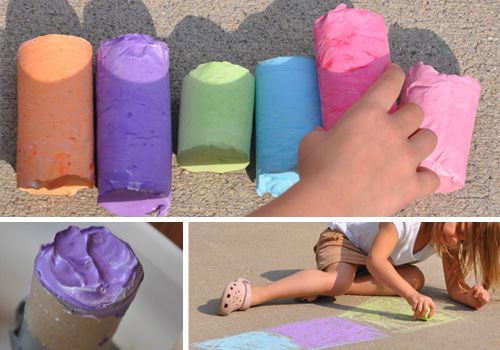 Recipes galore…homemade sidewalk chalk, rainbow pasta, finger paint, bubbles,