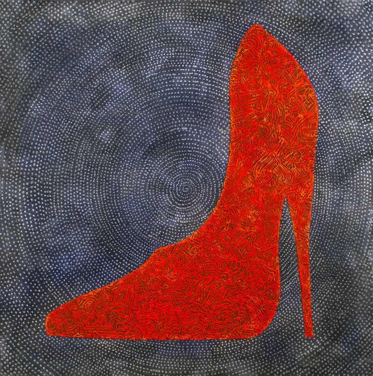 Saatchi Online Artist: Gian Luigi Delpin; Mixed Media, 2012, Painting "shoe