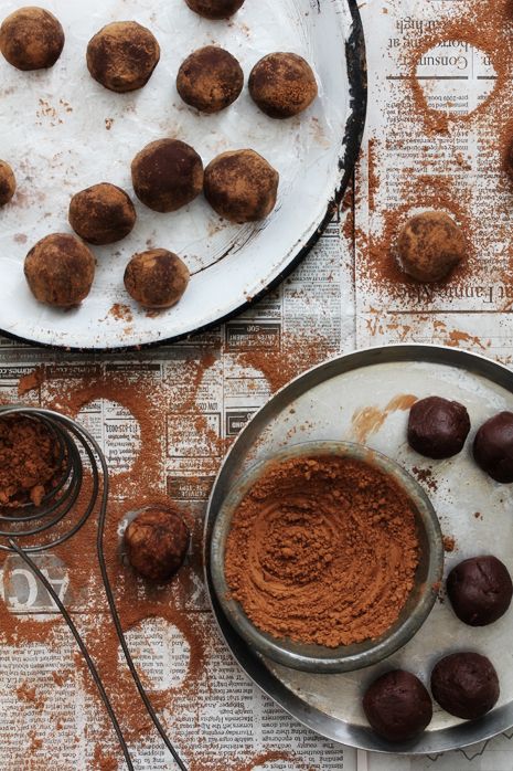 Salted Caramel and Whiskey Truffles via Bakers Royale