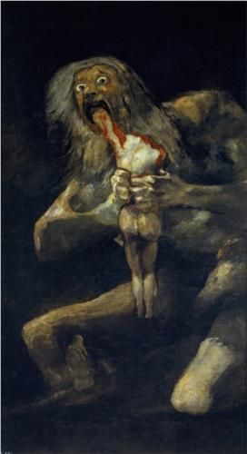 Saturn Devouring His Son – Francisco Goya. Saw this painting in person when I wa