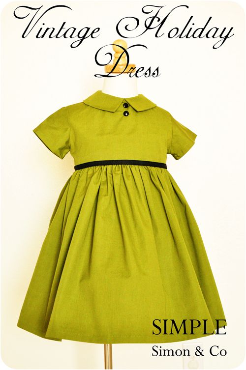 Simple Simon & Company: The Vintage Holiday Dress. A tutorial.