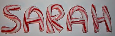 Soften candy canes in oven, then reshape into anything……..hmmmmmmm.